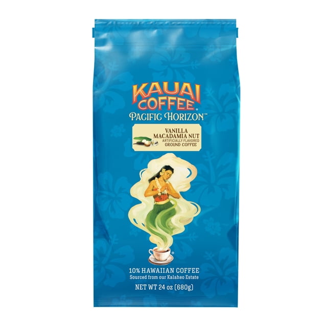Café Molido Kauai Coffee Vainilla con Nuez de Macadamia 680 g