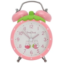 Unique Bargains Traditional Dual Bell Design Loud Alarm Pink 3.5"L x 2.4"W x 4.7"H