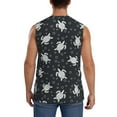 thumbnail image 4 of Fotbe Men's Turtle Print Men's Sleeveless Muscle Tank Tops Casual T-Shirts for Gym Workout Beach-3X-Large, 4 of 8