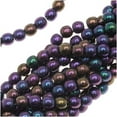 thumbnail image 2 of Czech Glass Druk Round Beads 4mm Purple Iris (100), 2 of 2