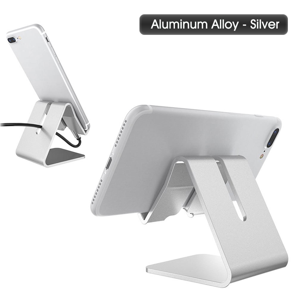 Aluminum Alloy Cell Phone Tablet Stand Desk Thick Case Friendly Phone