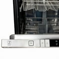 thumbnail image 3 of ZLINE 24 in. Black Stainless Top Control Dishwasher with Stainless Steel Tub and Modern Style Handle, 52dBa, 3 of 5