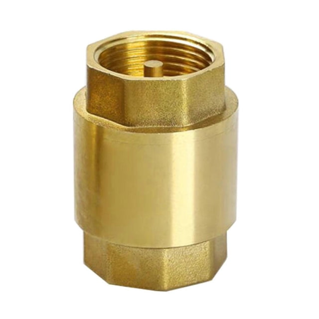 Versatile Brass Check Heavy Duty 1 Inch Brass Check Vertical Check Valves Simple Install Suitable for Water Oil & More