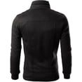 thumbnail image 3 of Bomber jacket men, men's jackets-windproof lightweight bomber jacket full zip winter warm padded coats outwear, 3 of 5