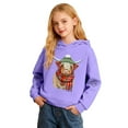 thumbnail image 4 of Kids Hoodie Unisex Casual Cute Sweatshirts Highland Cattle Print Long Sleeve Fall Pullover, 4 of 8