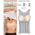 thumbnail image 2 of MISS MOLY Tank Tops for Women Basic Camisole with Built in Bra Casual Wide Strap Sleeveless Layer Vests, 2 of 6