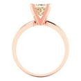 thumbnail image 4 of Solitaire Engagement Ring for Women - 1ct Natural Morganite in 18K Rose Gold Promise Ring, 4 of 6