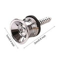 thumbnail image 2 of NARABB Universal Guitar Strap Locks Nails Buttons Strap Buckle Screws 2PC, 2 of 2
