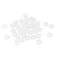 thumbnail image 1 of Tornillo de bloqueo de cabeza hexagonal de nylon M3, tuercas hexagonales blancas, 50 piezas, 1 of 1