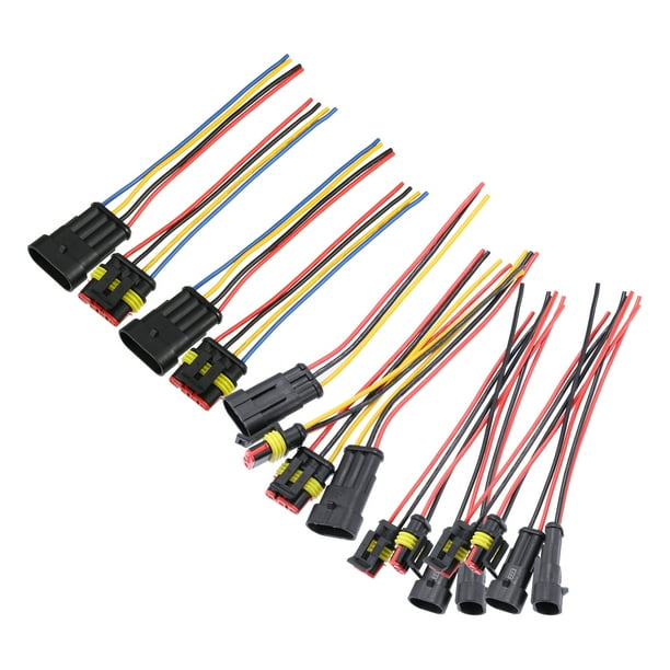 Connecteur électrique de moto.Connecteur de câble automobile à 4 broches.  Prise étanche de voiture avec fil de 16 Awg. Pour Pour Moto Scooter Auto  Truck Marine W