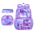 thumbnail image 2 of Clearance Under $10! Three Piece Backpack Set Purple Hiking Backpack Daypack, 2 of 5