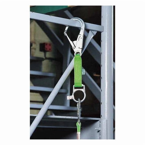 Miller by Honeywell 19'' Green Web Steel Anchorage Connector With 2 1/2'' Rebar Hook And D-Ring