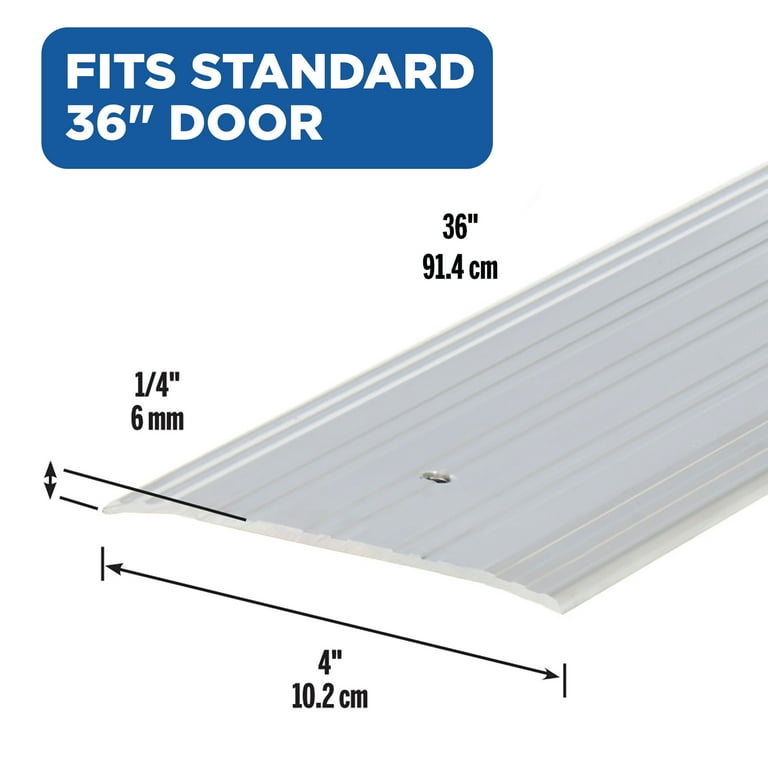 M-D Building Products 68361 4 in. x 1/4 in. x 36 in. Silver