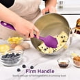 thumbnail image 6 of U-Taste 600°F High Heat Resistant 14in Extra Large Silicone Spatula, BPA-Free Food Grade Kitchen Cooking Baking Mixing One Piece Seamless Flexible Rubber Bowl Scraper for Nonstick Cookware (Purple), 6 of 10