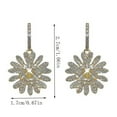 thumbnail image 2 of Fiaya Women Simple Fashion Studs, Flower Diamond Earrings for Women, Jewelry Gifts for Daughter Sister (C), 2 of 8