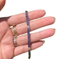 thumbnail image 2 of Women Blue Sapphire Tennis Bracelet, 14k Gold plated,CZ Heart Wrist,wedding Gift For Her, 2 of 5