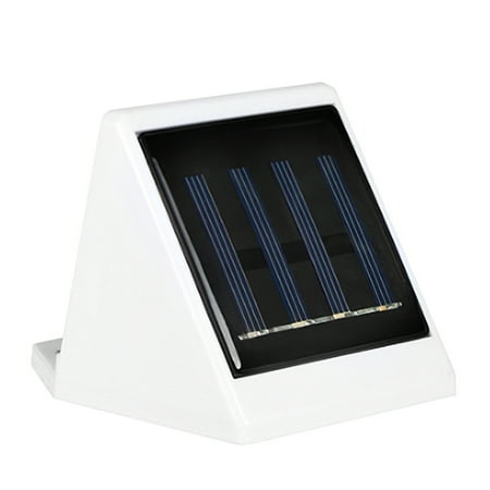 

4LED Solar Wall Lamp with 1.2V 600mAh Battery IP65 Waterproof Solar Powered Fence Light for Courtyards Stairs Pathways Decks Gardens