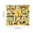 thumbnail image 3 of Sikiie Ethnic African tapestry wall hanging home decor for bedrooms, living rooms, dorms 60x51in, 3 of 6