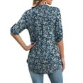 thumbnail image 4 of a.Jesdani Womens Plus Size Tunic Tops 3/4 Roll Sleeve V Neck Casual Blouses m-4x, 4 of 8