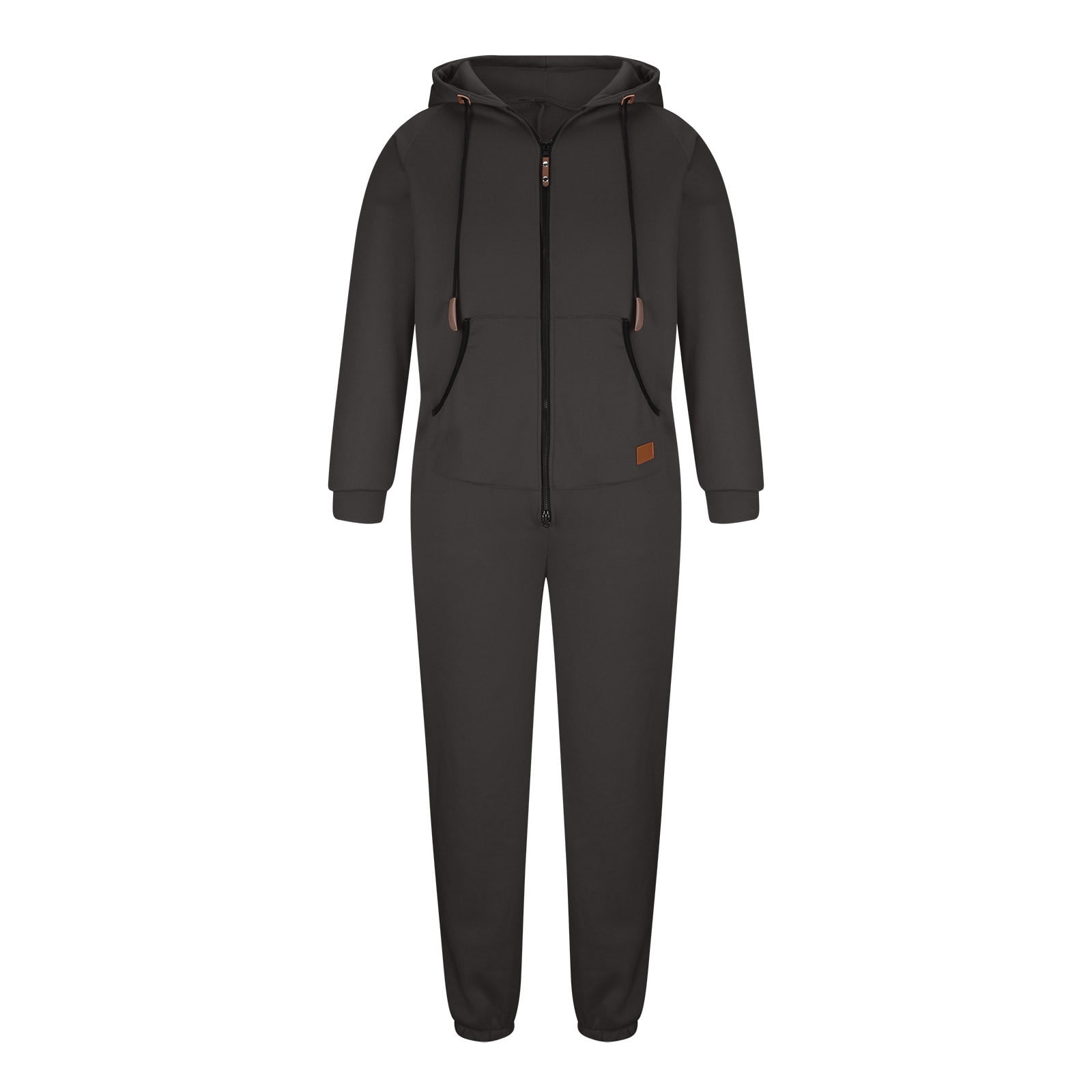 Herrnalise Mens Fashion Coverall Jumpsuit Wrinkl Free Zip