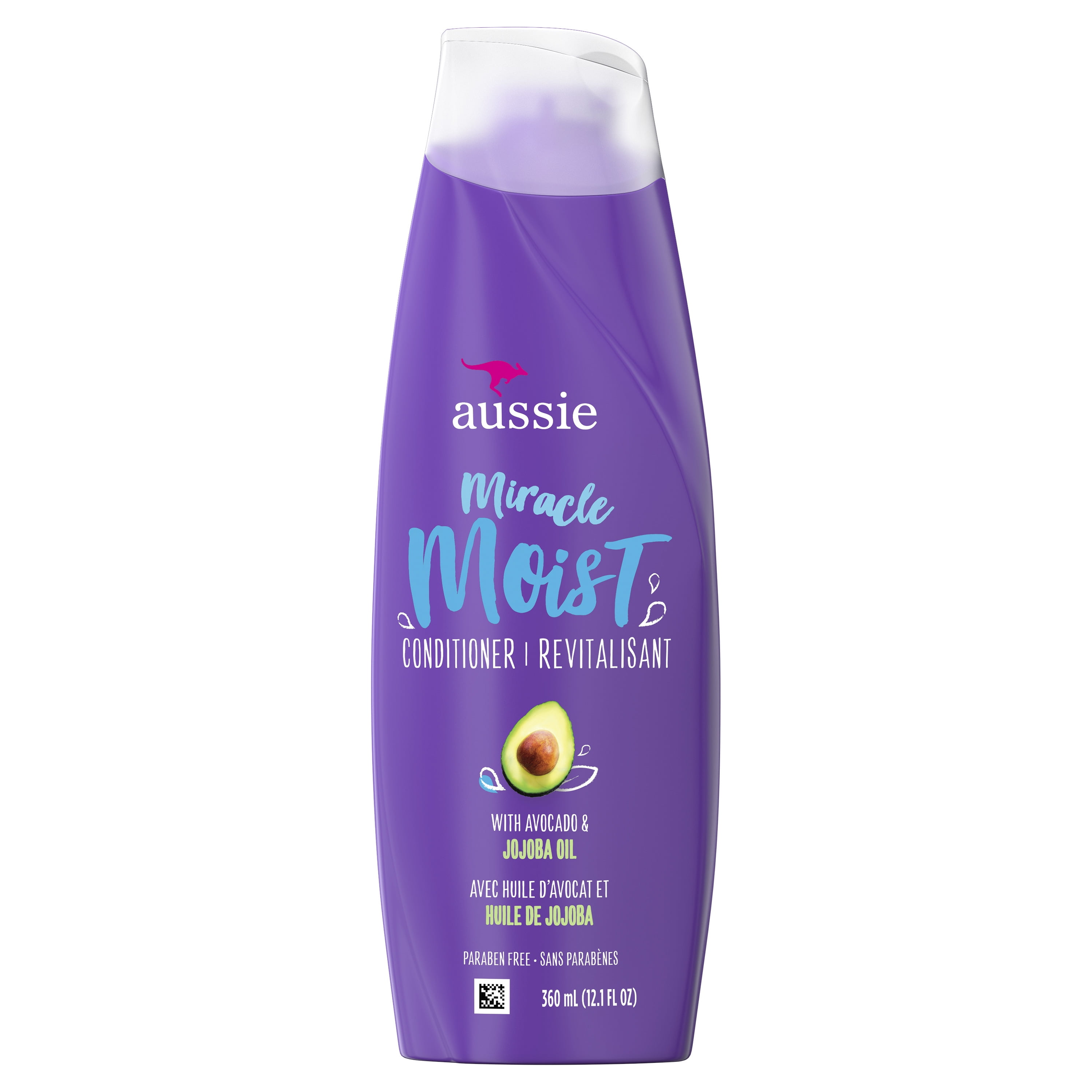 Aussie Miracle Moist Conditioner for Dry Hair, Paraben Free, 12.1 oz