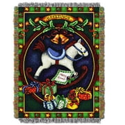 Hobby Horse Woven Tapestry Throw Blanket