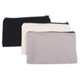 thumbnail image 3 of 12pcs Canvas Zipper Pouches Durable Washable Storage for Travel, School, DIY Crafts Multi Use Cosmetic Bags for Makeup, Coins, Cellphones, 3 of 4