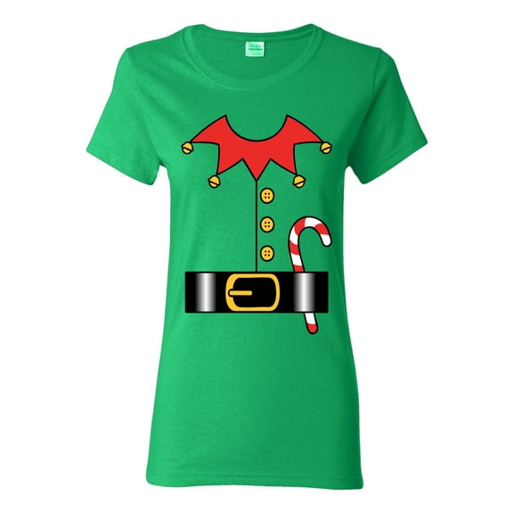Wild Bobby Christmas Elf Suit Christmas Sweater | Holiday Women Graphic Tee