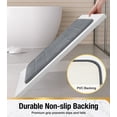 thumbnail image 3 of HITSLAM Memory Foam Bath Mat,Ultra Absorbent Bathroom Rug,Non-Slip Soft Bath Rug for Bathroom Floor,24"x16" Gray, 3 of 8