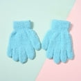 thumbnail image 2 of Zanarzt Gloves for Kids Kids Winter Gloves for Boys Girls Children Full Fingers Stretchy Warm Mittens Blue,8-16 Years, 2 of 8