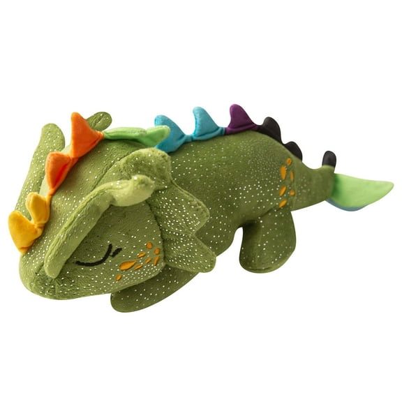 SnugArooz: Drowsy the Green Dragon - Plush Dog Toy, Squeaks & Crinkles, Pet Multi-Sensory Play, Recycled Material, 4x12" Soft-Cuddly Magical Companion