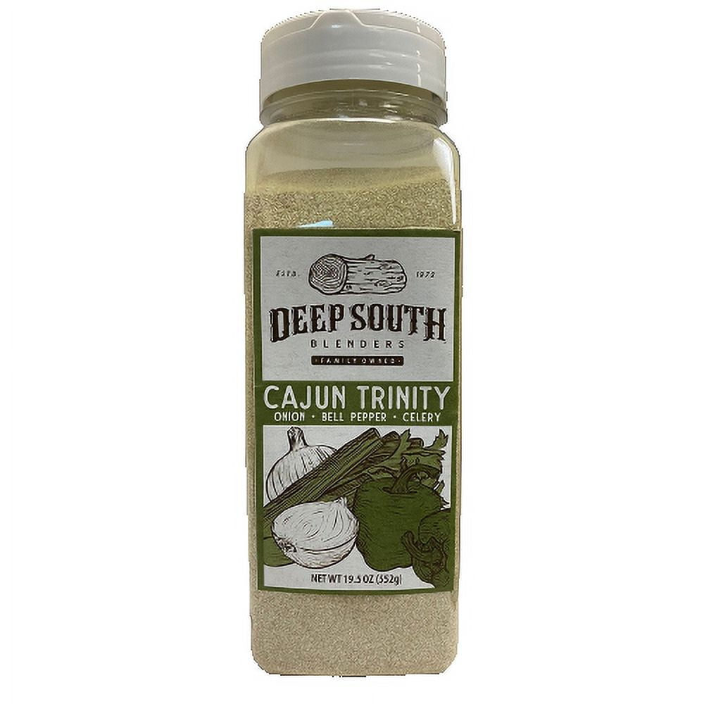 (3 pack) Deep South Cajun Trinity Spice Blend 19.5 oz Resealable Jars