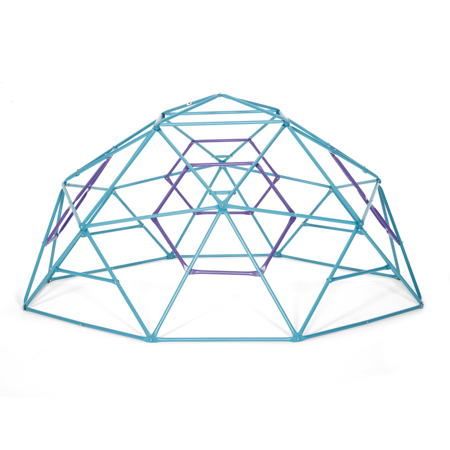 Plum Play Phobos Outdoor Geometric Metal Climbing Dome, Teal and Purple