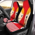 thumbnail image 2 of ZHANZZK Set of 2 Car Seat Covers Cartoon Cute Girl Universal Auto Front Seats Protector Fits for Car,SUV Sedan,Truck, 2 of 5