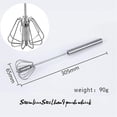 thumbnail image 6 of SAMFIT 2PACK Stainless Steel Rotary Egg Whisk, 12 in Manual Hand Mixer with Comfort Grip forBlending, Whisking, Beating & Stirring ,No Batteries, Easy to Clean & Control., 6 of 7