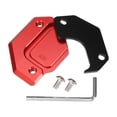 thumbnail image 4 of Unique Bargains 1 Set Aluminum Alloy Motorcycle Kickstand Plate Pad for Honda Cross Cub with Wrench Black Red, 4 of 6