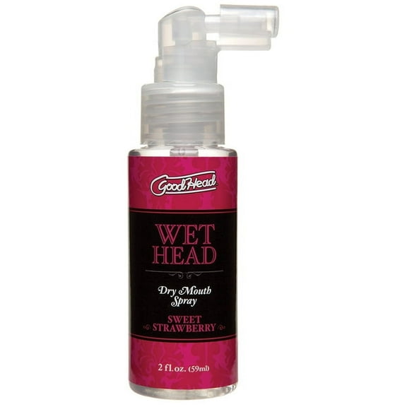 Doc Johnson's GoodHead Wet Head Dry Mouth Spray 2oz - Sweet Strawberry