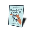 thumbnail image 4 of Fishing Capital of the World Novelty Sign, Metal Wall Decor - 10x14 inches, 4 of 4