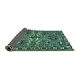 thumbnail image 2 of Ahgly Company Indoor Rectangle Persian Turquoise Blue Traditional Area Rugs, 8' x 10', 2 of 4