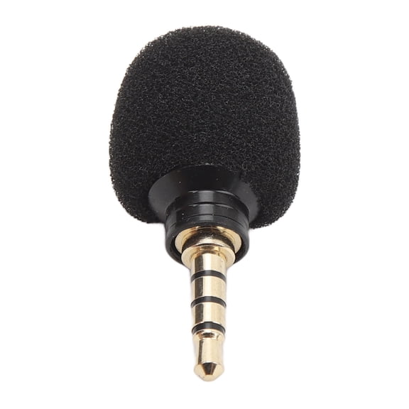 M Buder 3.5mm Mini Microphone Noise Reduction Video Recording Tiny Phone Microphone for Vlogging and Live Streaming on Cameras and Phones (3.94 inches / 10 cm) - Ultimate Vocal Clarity