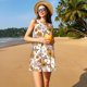thumbnail image 3 of Fotbe Sunflowers And Butterflies Vestido de Verano sin Mangas para Mujer – Vestido Midi Línea A, Estilo Camiseta Floral, Vestido Playero Casual y Fluido, 3 of 7