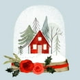 thumbnail image 3 of Barnes, Victoria 15x15 Black Modern Framed Museum Art Print Titled - Snow Globe Village I, 3 of 5