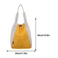 thumbnail image 2 of Mochila con cordón para mujer mochila suave para estudiantes mochila de compras de gran capacidad, 2 of 9