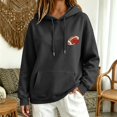 thumbnail image 2 of Kaondbfi Womens Football Embroidered Hoodie Casual Hooded Sweatshirt Long Sleeve Pullover Tops for Football Fans Fall Essentials Clothes, 2 of 7