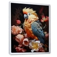 thumbnail image 2 of Designart "Mystical Rhapsody In Tropical Plumage Of Blue And Yellow I" Parrot Floater Framed Wall Decor, 2 of 5