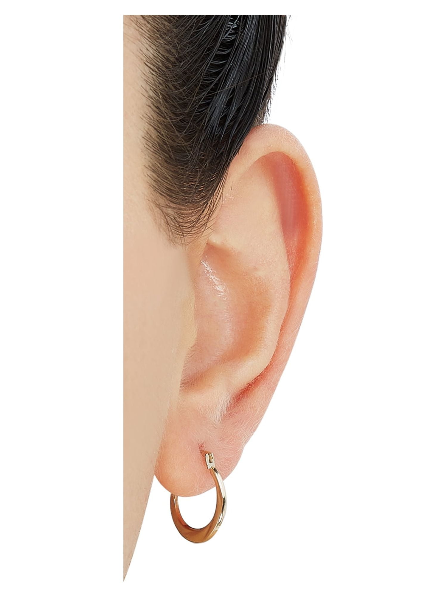 Brownie Medium Sized Hoop Earrings Brilliance Fine Jewelry 10K