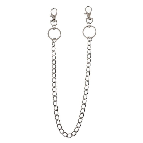 AOOOWER Personalized Waist Chain 16" Pants Chain Pocket Chain with Keyring Anti-lost for Key Chain for Pants Belt Jeans Wallets