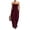 Wine, variant on Vhkiploz A-Line Jumpsuit For Women's One Piece Strapless Bandeau Summer Sweatsuits Beach Vacation Travel Athletic Outfit Sets Boat Neck Sleeveless Solid Color Outwear Rompers With Pockets