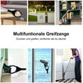 thumbnail image 3 of Grabber Tool, 32" Foldable Reacher Grabber Pickup Tool, Garden Nabber, Aluminum Reaching Aid Tool Mini Rotating Rubber Gripper, Long Arm Extender for Trash/Garbage/Litter Picker - Blue, 3 of 4