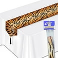 thumbnail image 2 of Beistle Printed Tiger Print Table Runner, 11" x 6', Multicolor, 2 of 3